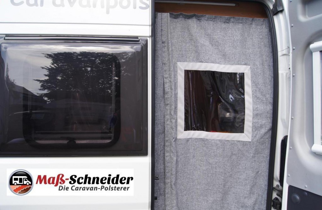 Spezialvorhang für Kastenwagen-Hecktüren - Bild: Die Maß-Schneider
